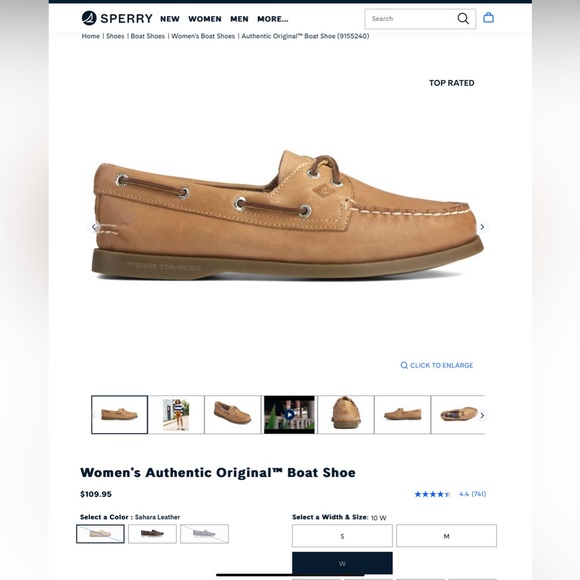 Sperry top siders, NIB SZ 10W - Picture 5 of 6